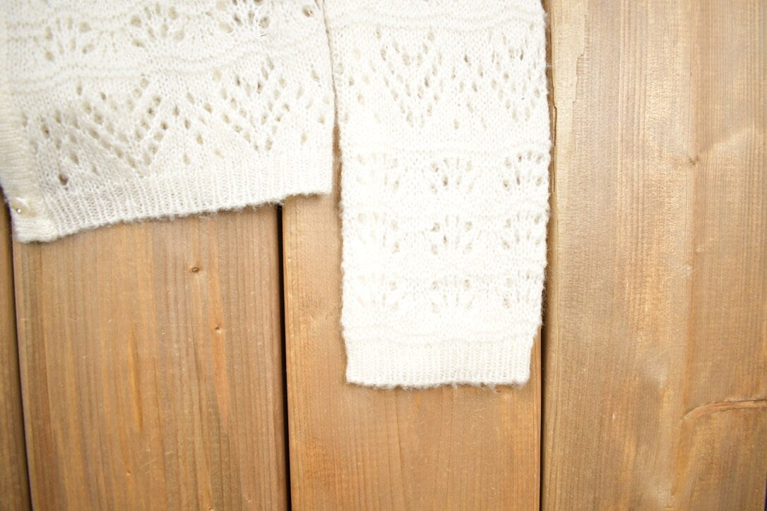 Vintage 1990s Cecil McBee Knitted Cardigan Sweater