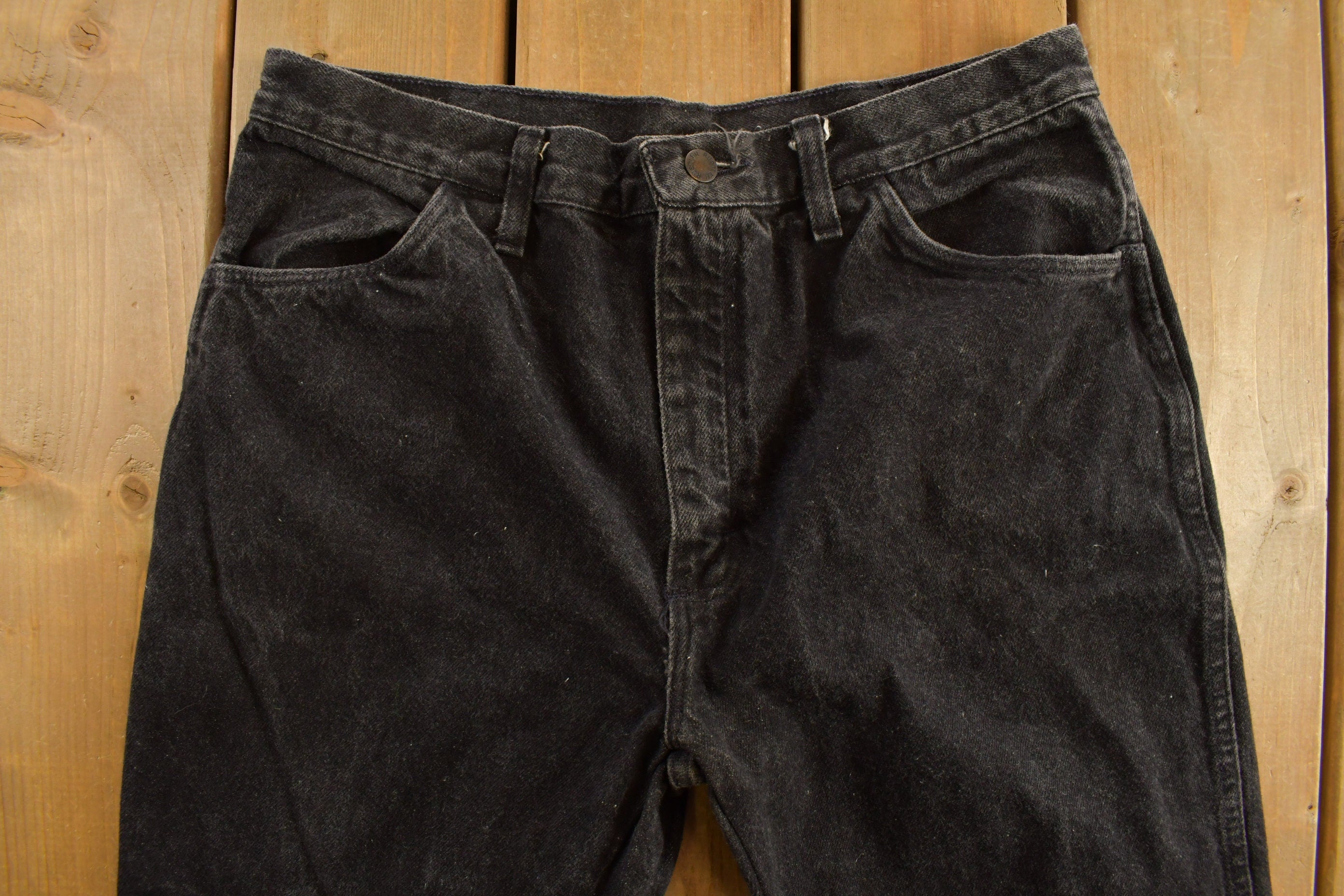 Vintage 1990s Rustler Black Wash Jeans Size 33 x 29
