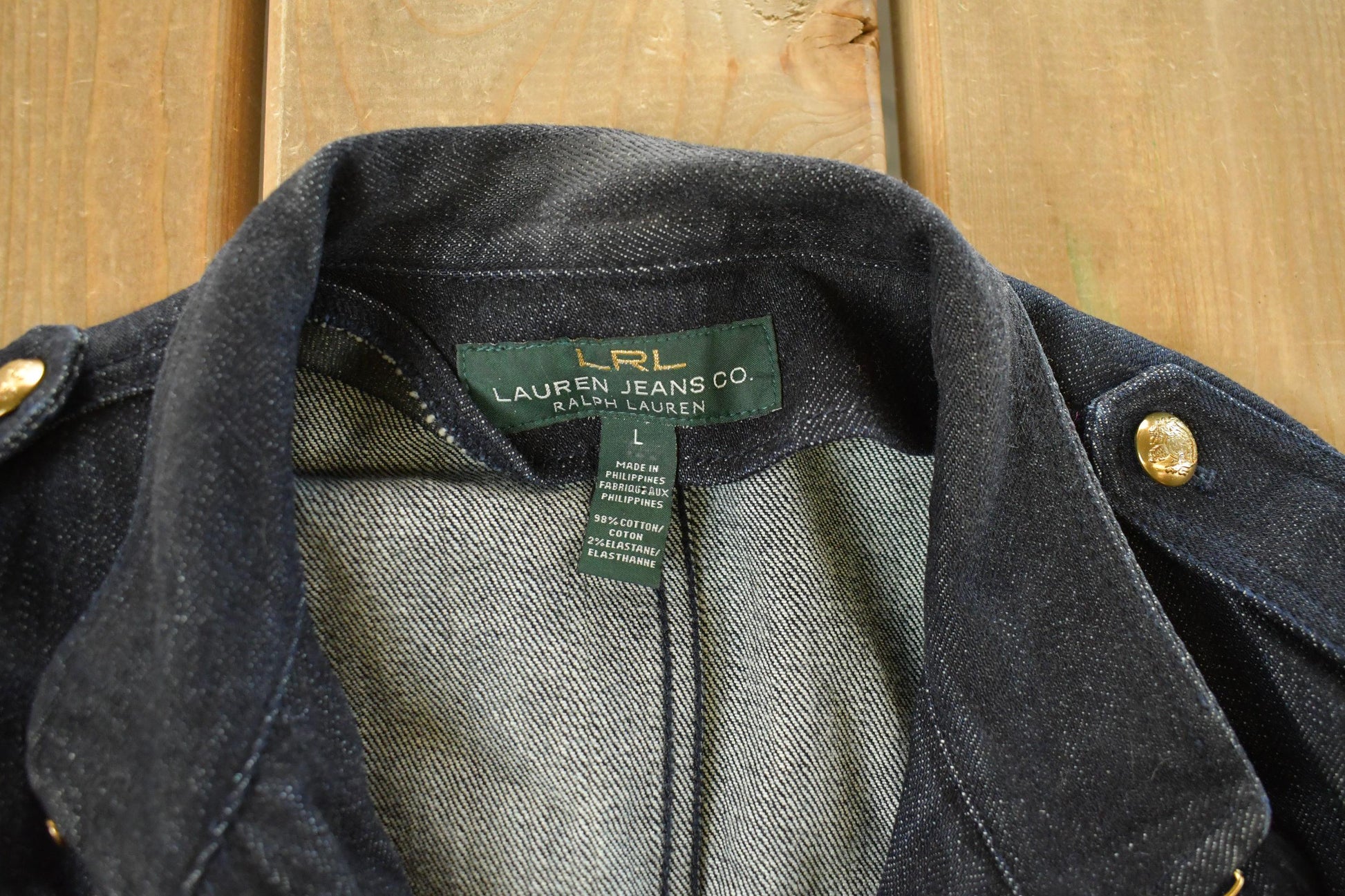Vintage 1990s Lauren Ralph Lauren Denim Chore Coat Women's Large