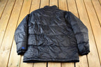 Vintage Y2K Starter Puffer Jacket / Black jacket / Size Medium / Vintage Starter