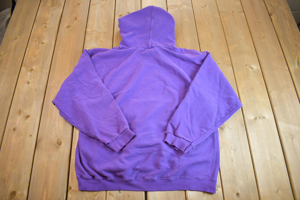 Vintage 1990s Sun-faded Purple Nike Hoodie Made In USA- Large