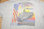 Vintage 1990s USS George Washington Spirit Of Freedom Graphic Tee Shirt Made In USA