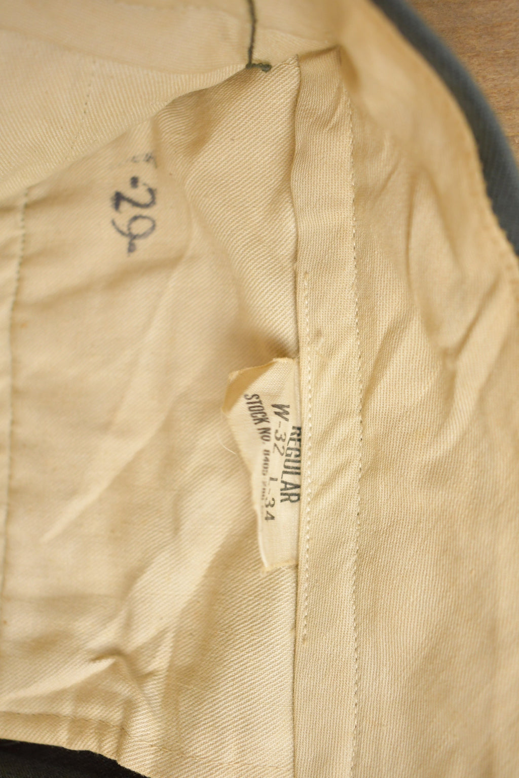 Vintage 1970s Military Wool Trousers Size 30 x 28