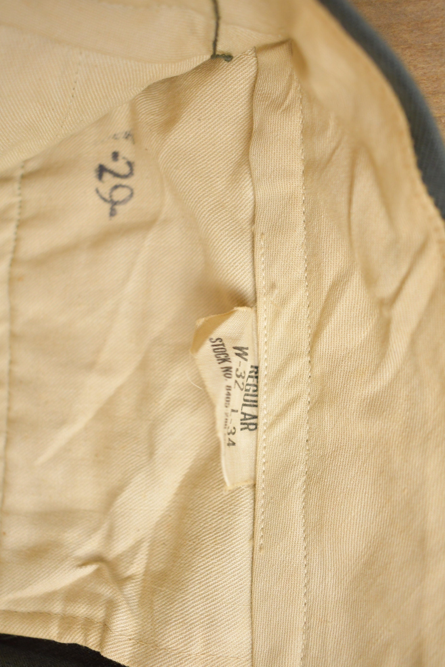 Vintage 1970s Military Wool Trousers Size 30 x 28