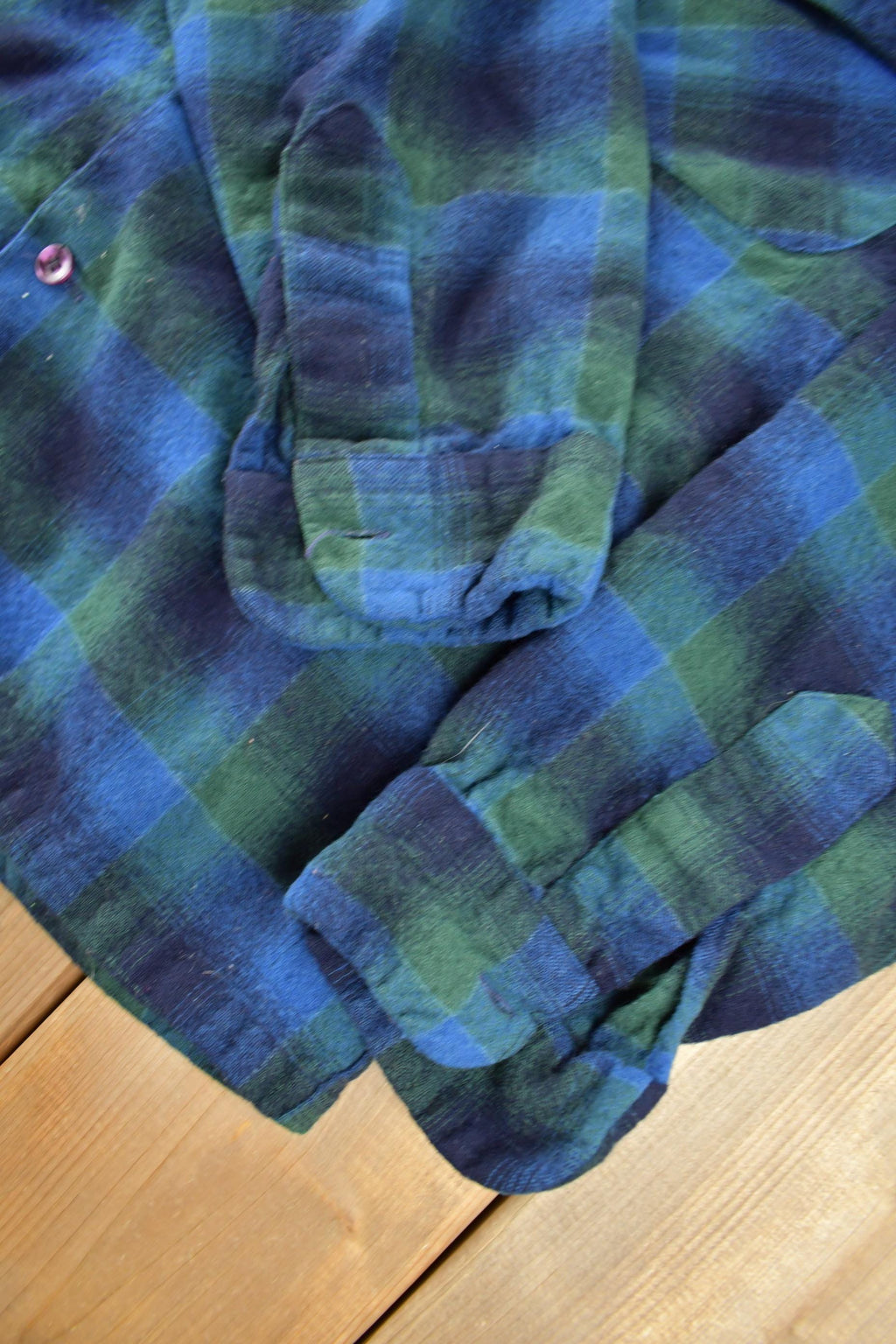 Vintage 1980s Pendleton Plaid Button Up Shirt
