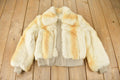 Vintage 1980s Imperial Rabbit Fur Coat Size Small