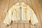 Vintage 1980s Imperial Rabbit Fur Coat Size Small