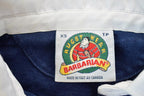 Vintage 1990s Barbarian Rugby Wear Striped Button Up Shirt