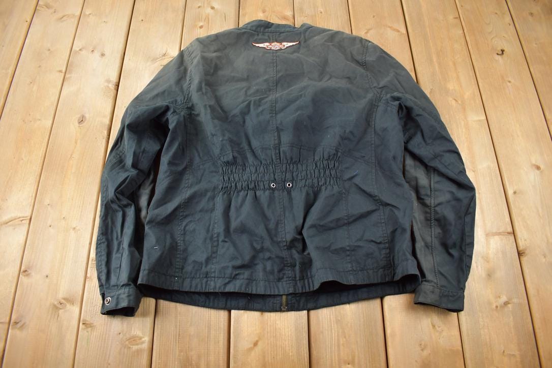 Vintage 1990s Harley Davidson Motorcycles Light Jacket Size Women's XL