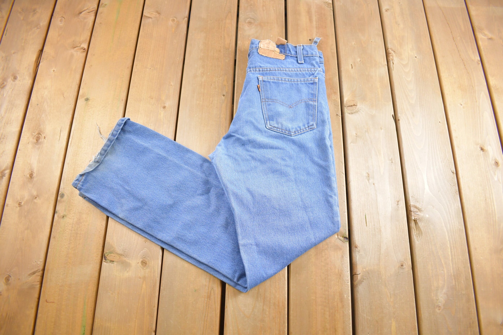 Vintage 1970s Levi's Orange Tab Jeans Size 33 x 32
