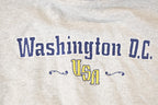 Vintage 1990s Washington DC Embroidered Hoodie Sweatshirt Mens XXL