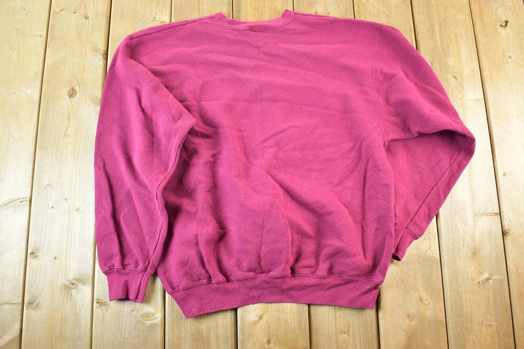 Vintage 1990s Blank Burgundy Exhange Unlimited Crewneck Sweatshirt Mens M