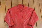 Vintage 1980s Red Leather Jacket