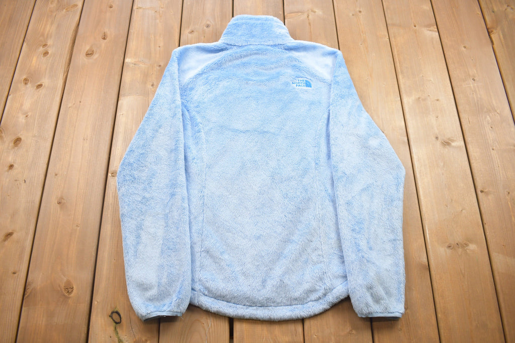 Vintage 1990s North Face Fluffy Fleece Sweater / Women's Vintage / Outdoors / 90s Sweater / Streetwear / Hiking / Fleece Zip up