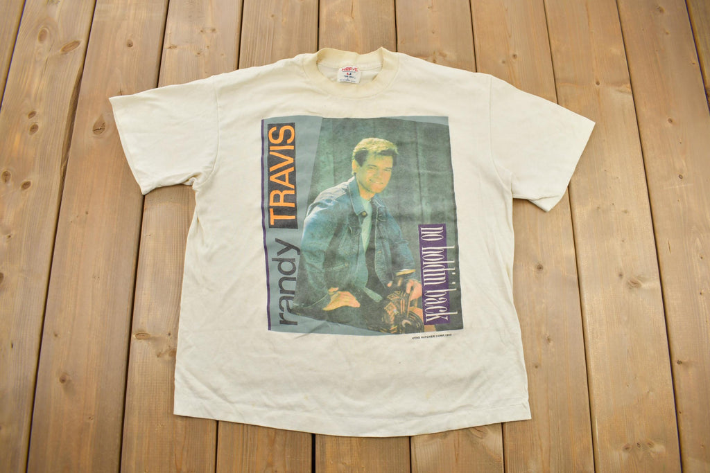 Vintage 1990 Randy Travis No Holding Back Graphic T-Shirt
