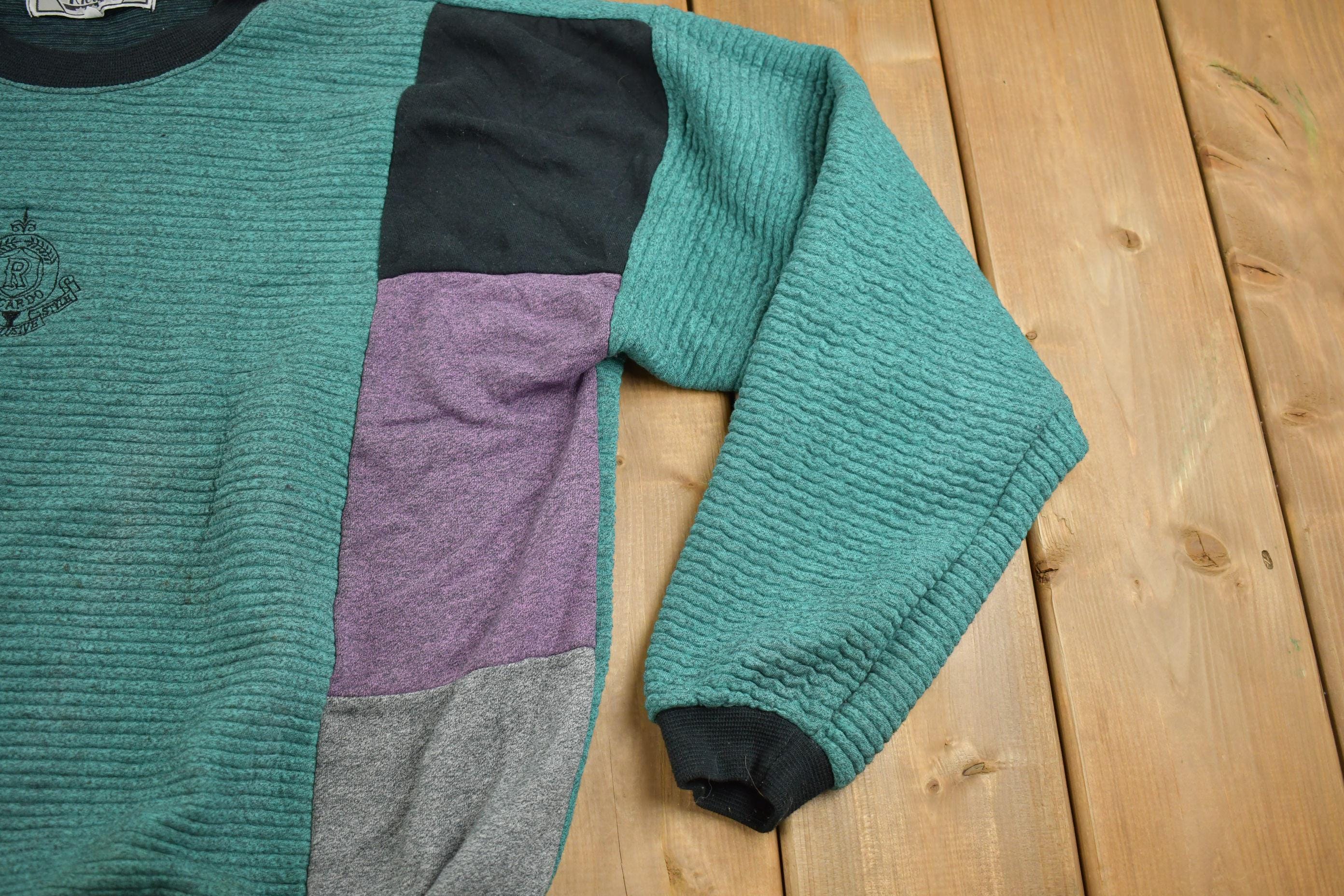 Vintage 1980s Ricardo Knit Crewneck Sweater