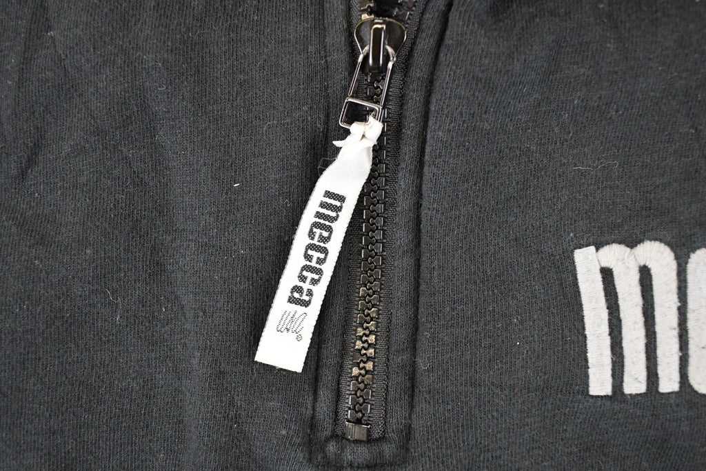 Vintage 1990s Mecca Embroidered Quarter Zip Hip Hop Sweatshirt Mens L