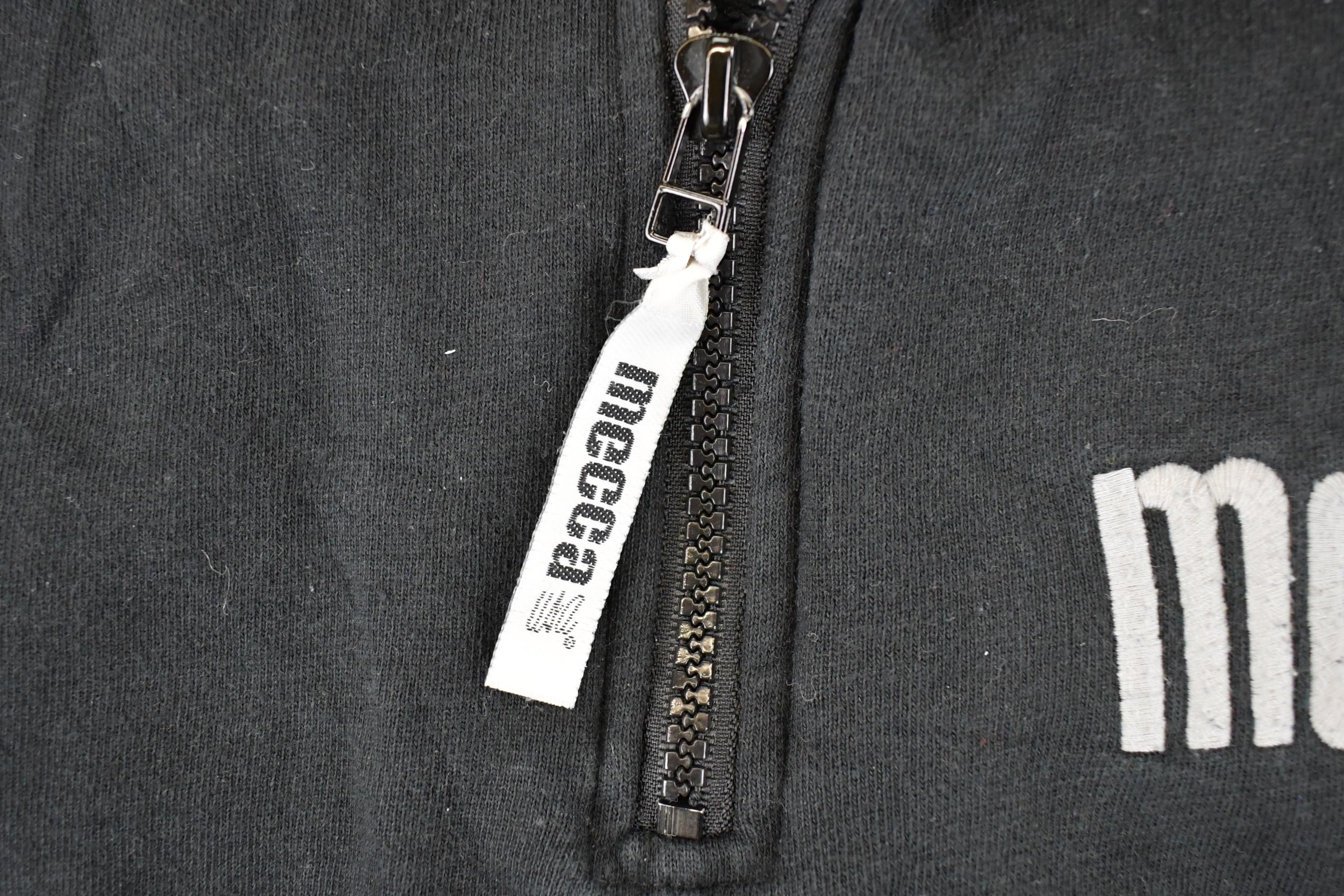 Vintage 1990s Mecca Embroidered Quarter Zip Hip Hop Sweatshirt Mens L