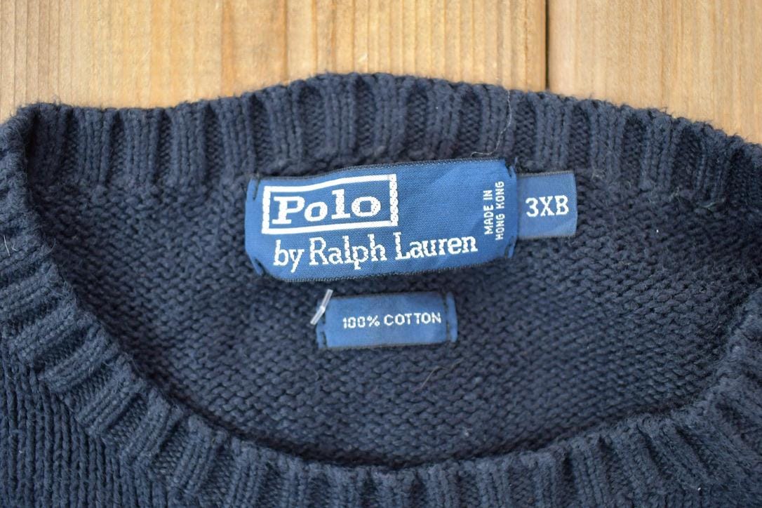 Vintage 1990s Polo Ralph Lauren Knit Crewneck Sweater