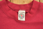 Vintage 1990s Blank Red Crewneck Sweatshirt