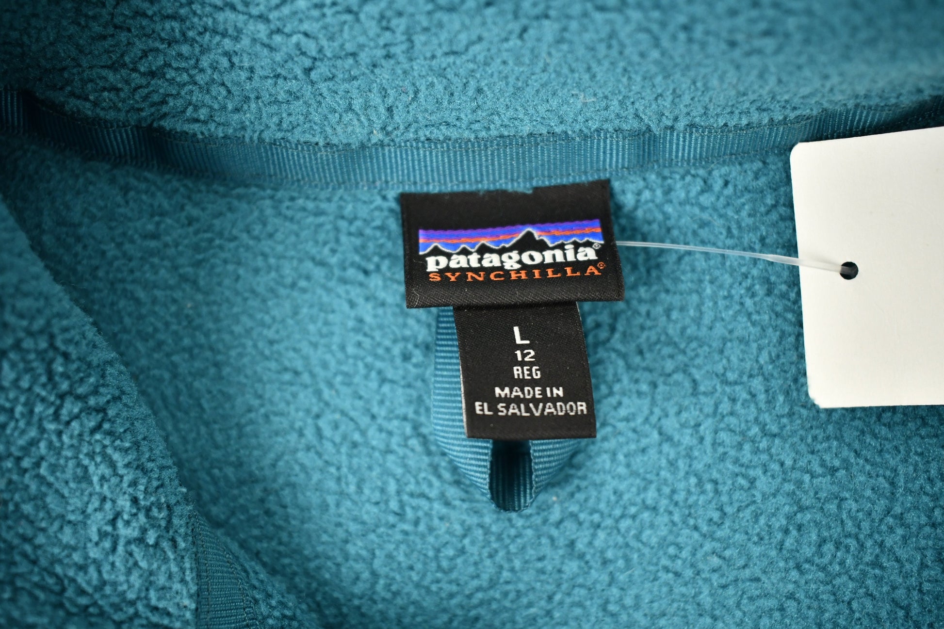 Vintage Patagonia Full Zip 2-Tone Color Block Fleece Sweater