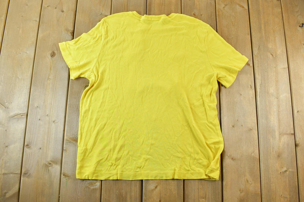 Vintage 1990s Blank Yellow Single Stitch T-Shirt