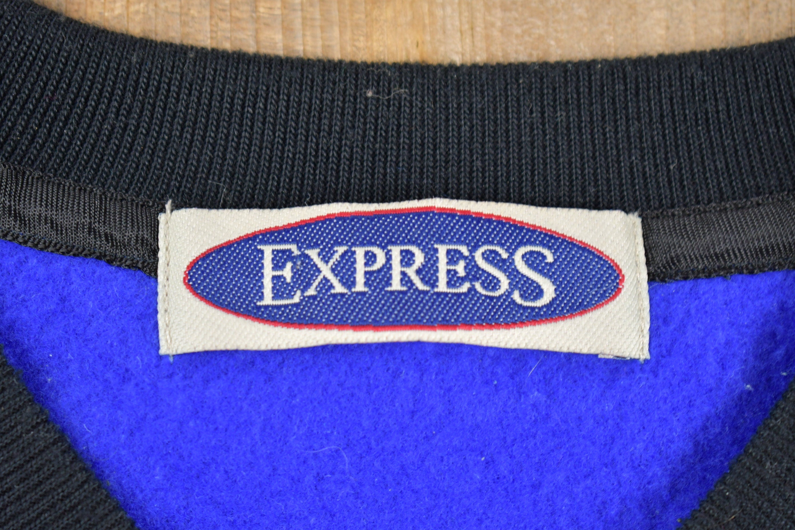 Vintage 1990s Express Blank Jersey Style Sweater
