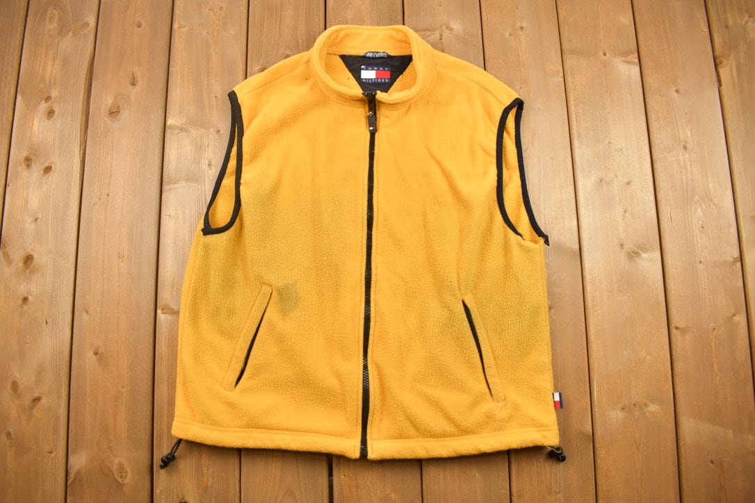 Vintage 1990s Tommy Hilfiger Fleece Sweater Vest