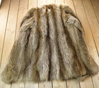 Vintage 1970s Full Length Raccoon Fur Coat Made In USA
