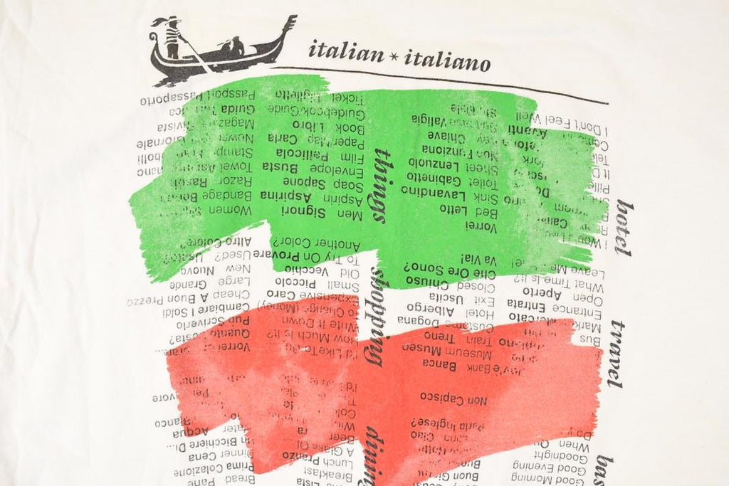 Vintage 1990s Italiano Souvenir Travel T-Shirt Men's M