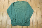 Vintage 1990s Blank Dark Green Crewneck Sweatshirt