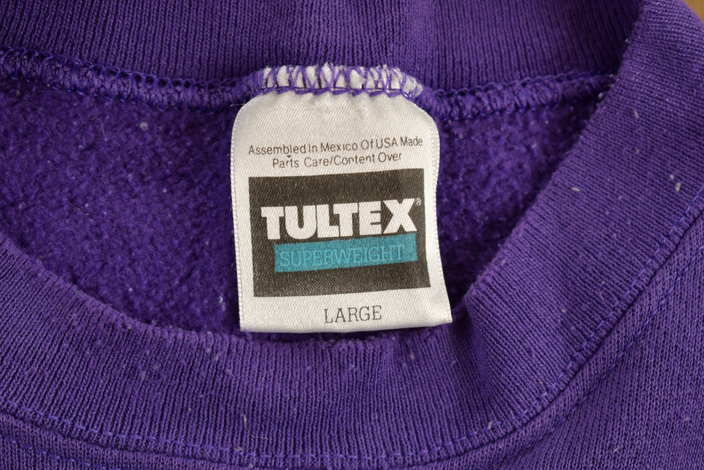 Vintage 1990s Blank Purple Crewneck Sweatshirt