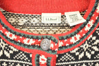 Vintage 1990s LL Bean Lambswool Quarter Button Knit Crewneck Sweater Women's S