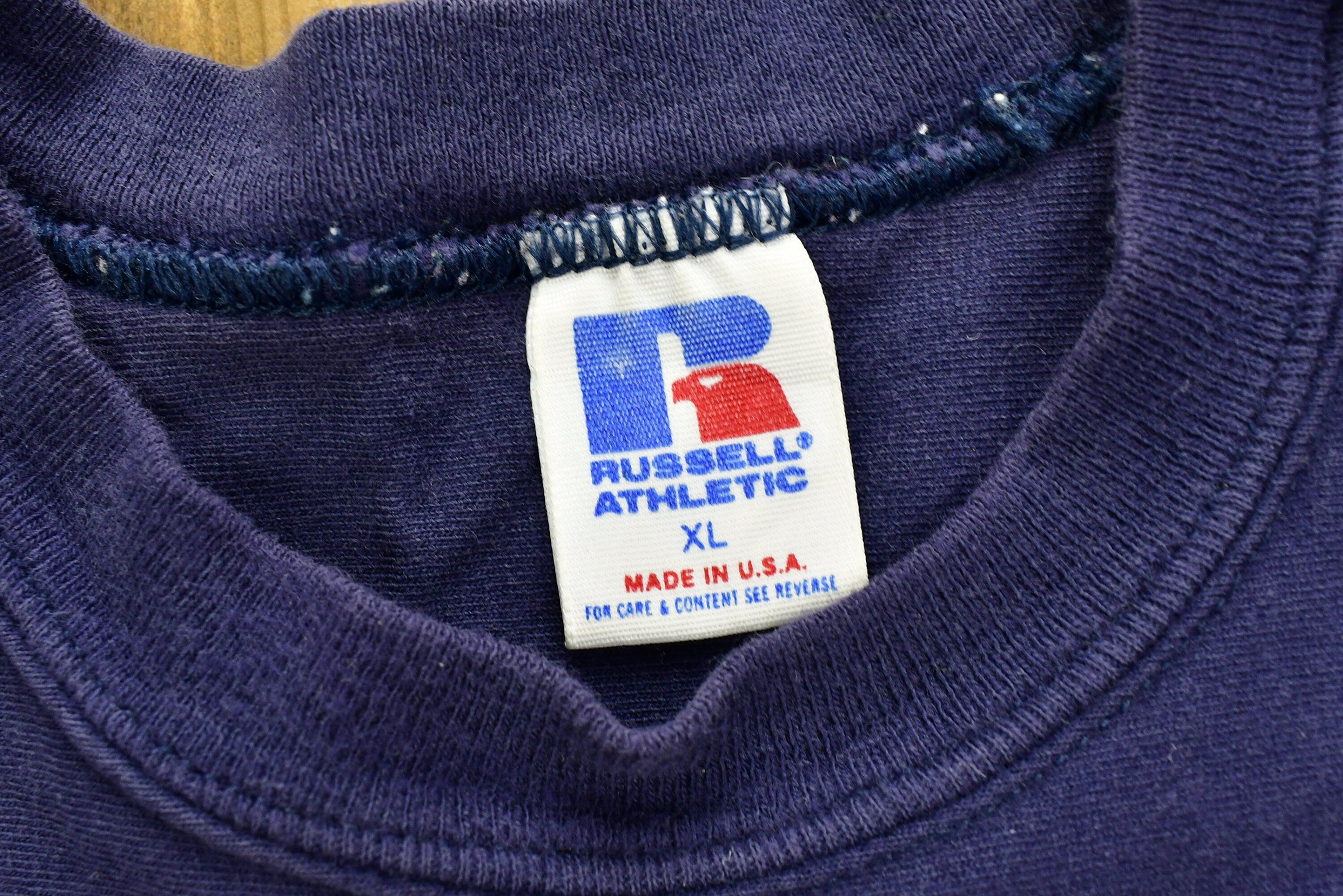 Vintage 1990's University of Michigan State Wolverines Collegiate Jersey T Shirt  Made In USA  NCAA  Sportswear  Russell Athletics