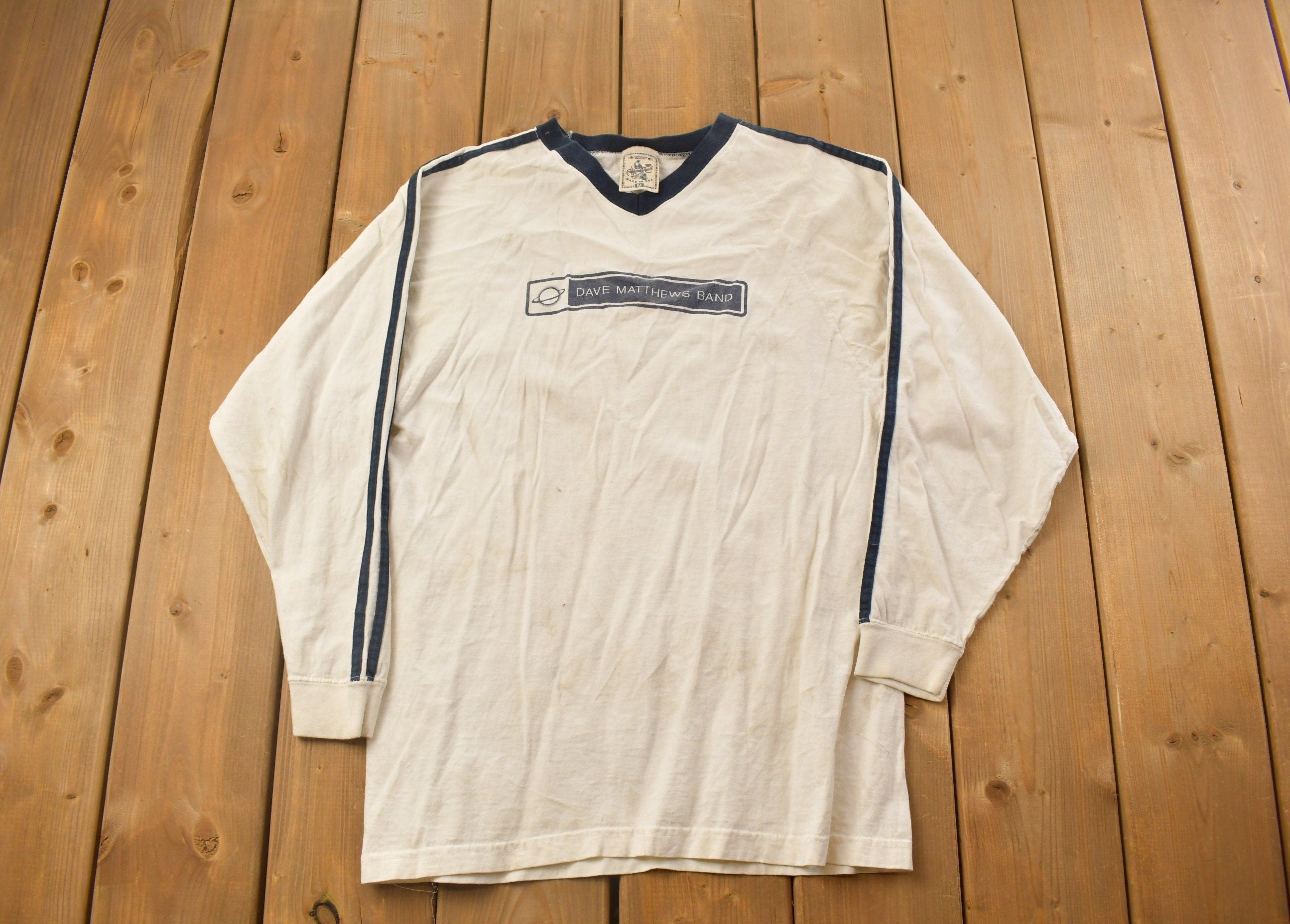 Vintage 1990s Dave Matthews Band Long Sleeve T-shirt  Band Tee  Music Tee  Made in USA  Music Promo  Premium Vintage