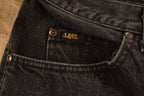 Vintage 1990s Lee Black Denim Straight Leg Jeans Size 36 x 29