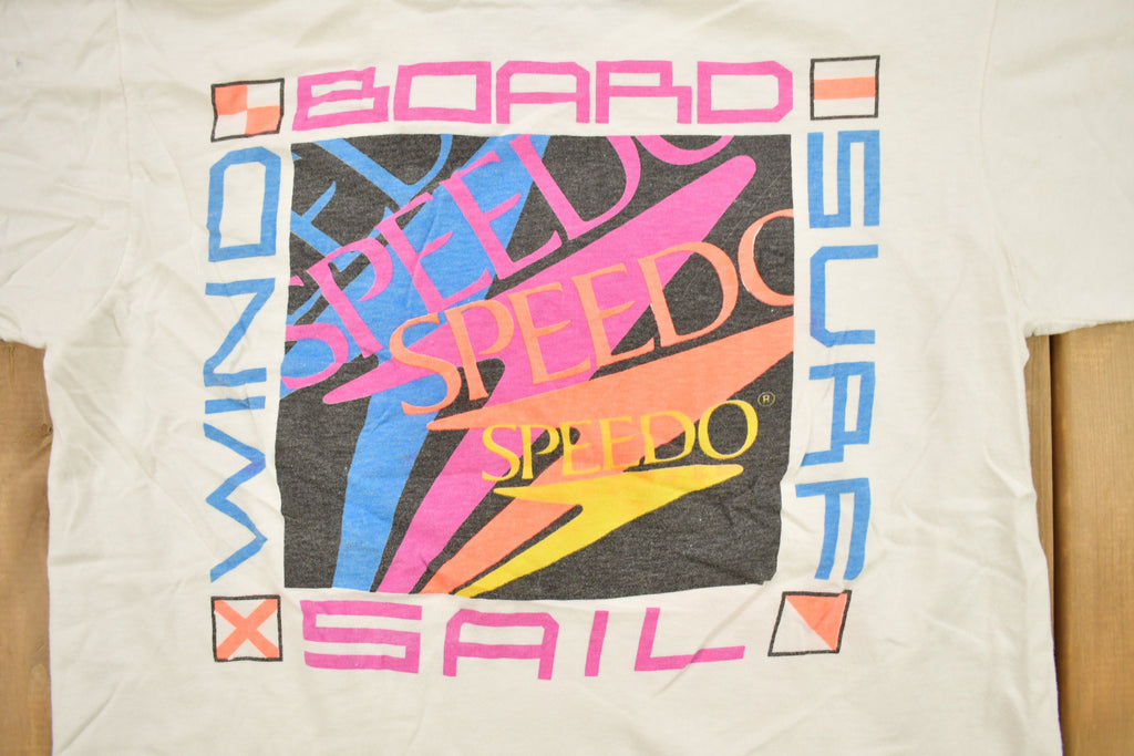 Vintage 1990s Speedo Swimwear Graphic T-shirt