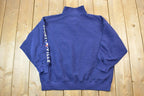 Vintage 1990s Express France Sport Quarter Zip Mock Neck Sweatshirt