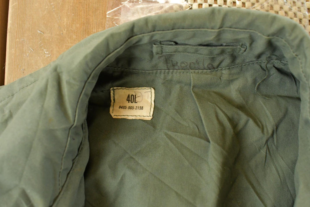 Vintage 1970s Military Overcoat Trench Jacket Men's Medium