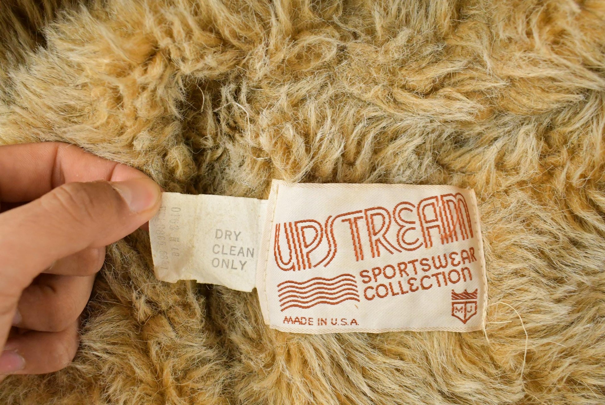 Vintage 1970s Upstream Faux Fur Lined Parka Jacket Men's Large