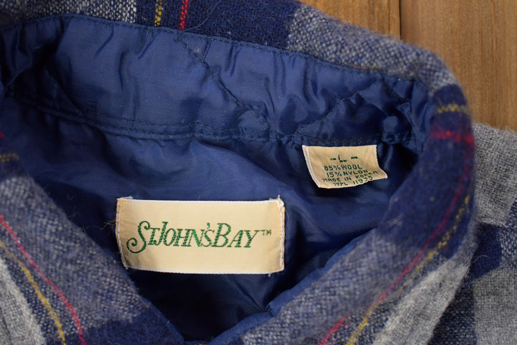 Vintage 1990s St. Johns Bay Plaid Button Up Shirt