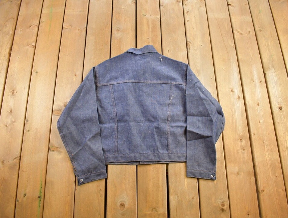 Vintage 1970s Ranchcraft Raw Denim Jacket / Vintage Denim / Streetwear / Vintage Fall Outerwear / Fall Jacket / Ranchcraft