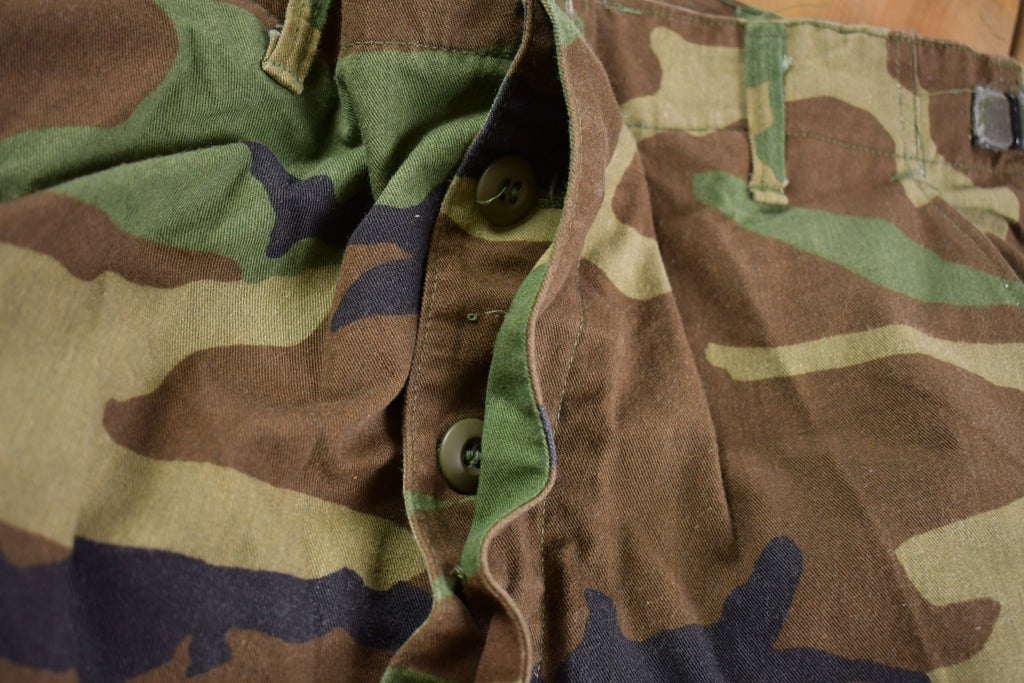 Vintage 1990s Army Camouflage Cargo Pants Size 29 x 28