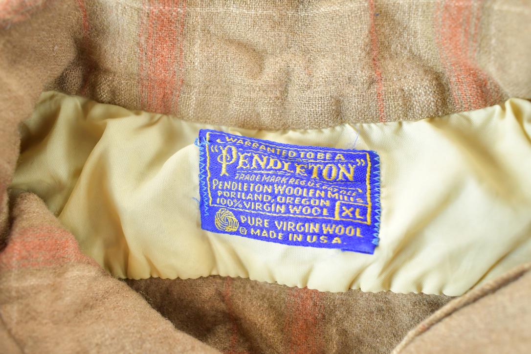 Vintage 70s Pendleton Plaid Wool Flannel Shirt - USA Made M