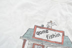 Vintage 1990s Gone Fishin T-Shirt Men's XL /