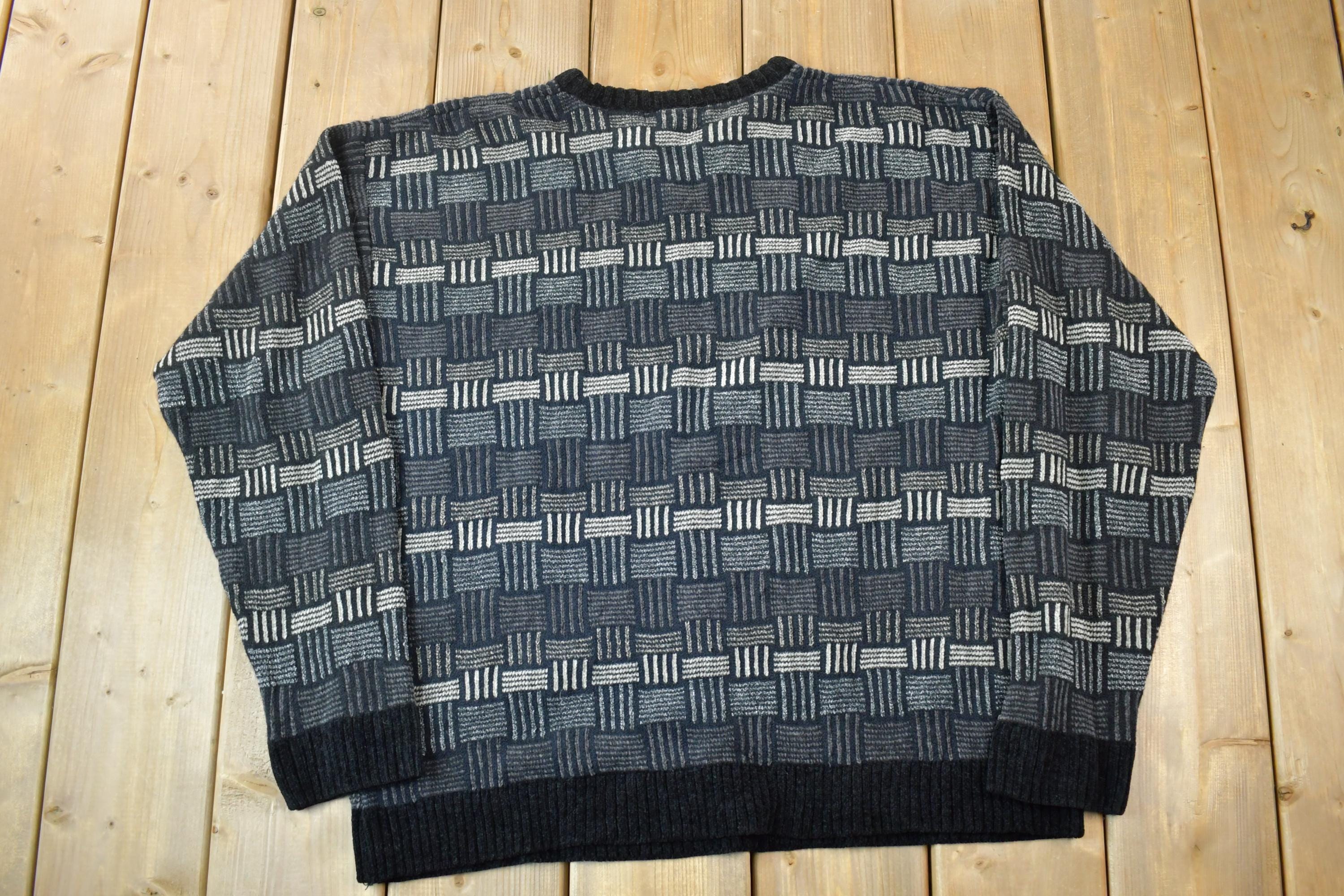 Vintage 1990s Geoffrey Beene Knit Crewneck Sweater