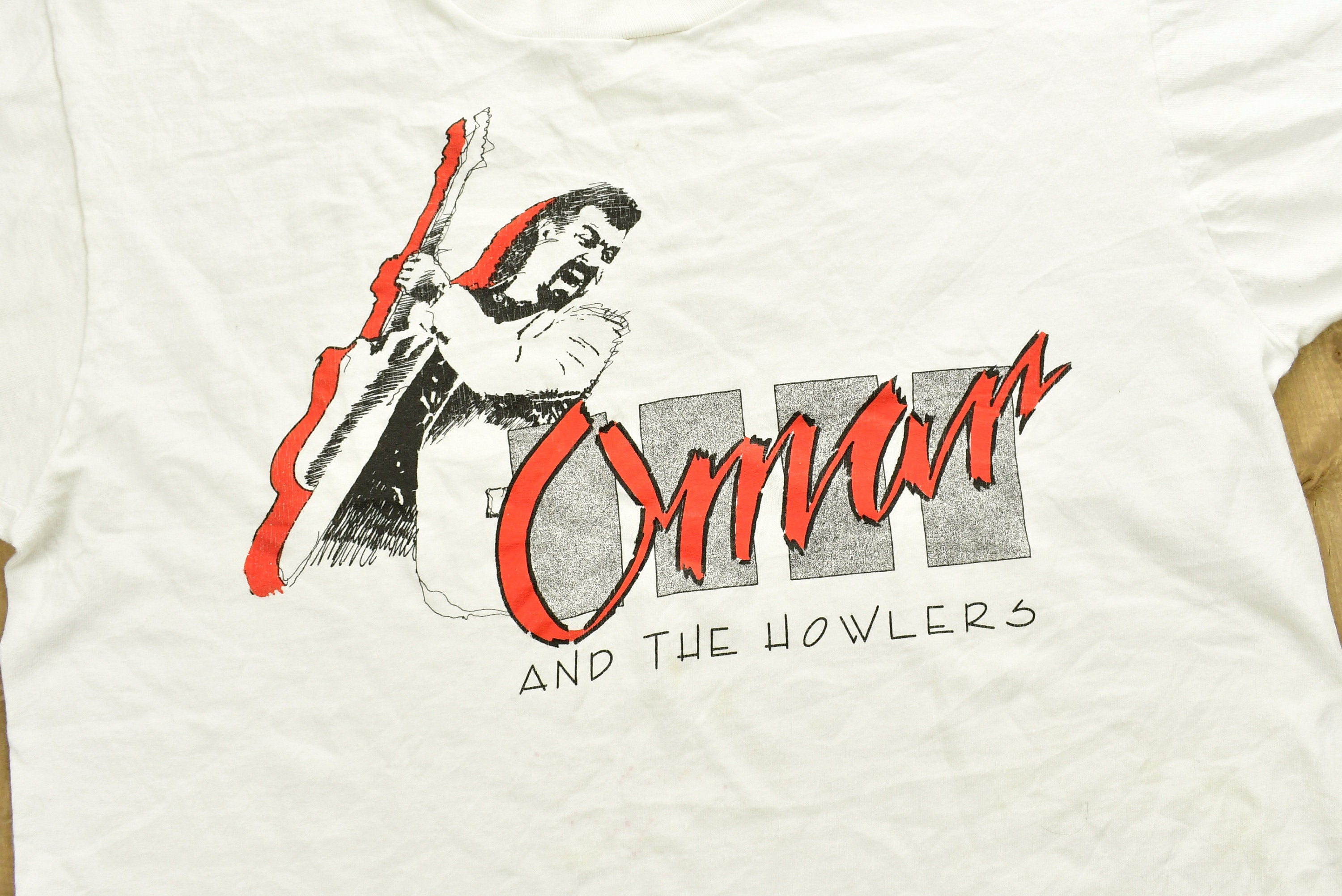 Vintage 90's Omar And The Howlers Rock Band T-shirt