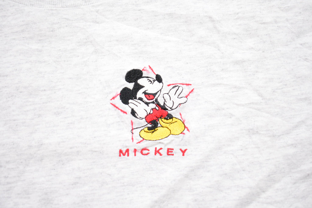 Vintage 1990s Mickey Mouse Embroidered Graphic T-Shirt / Graphic / 80s / 90s / Streetwear / Retro Style / Mickey Mouse / Made In USA