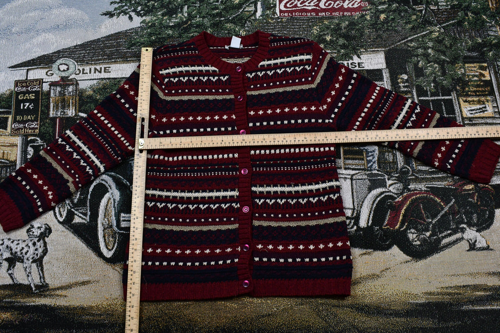 Vintage 1990s Northern Reflections Knit Button Up Sweater