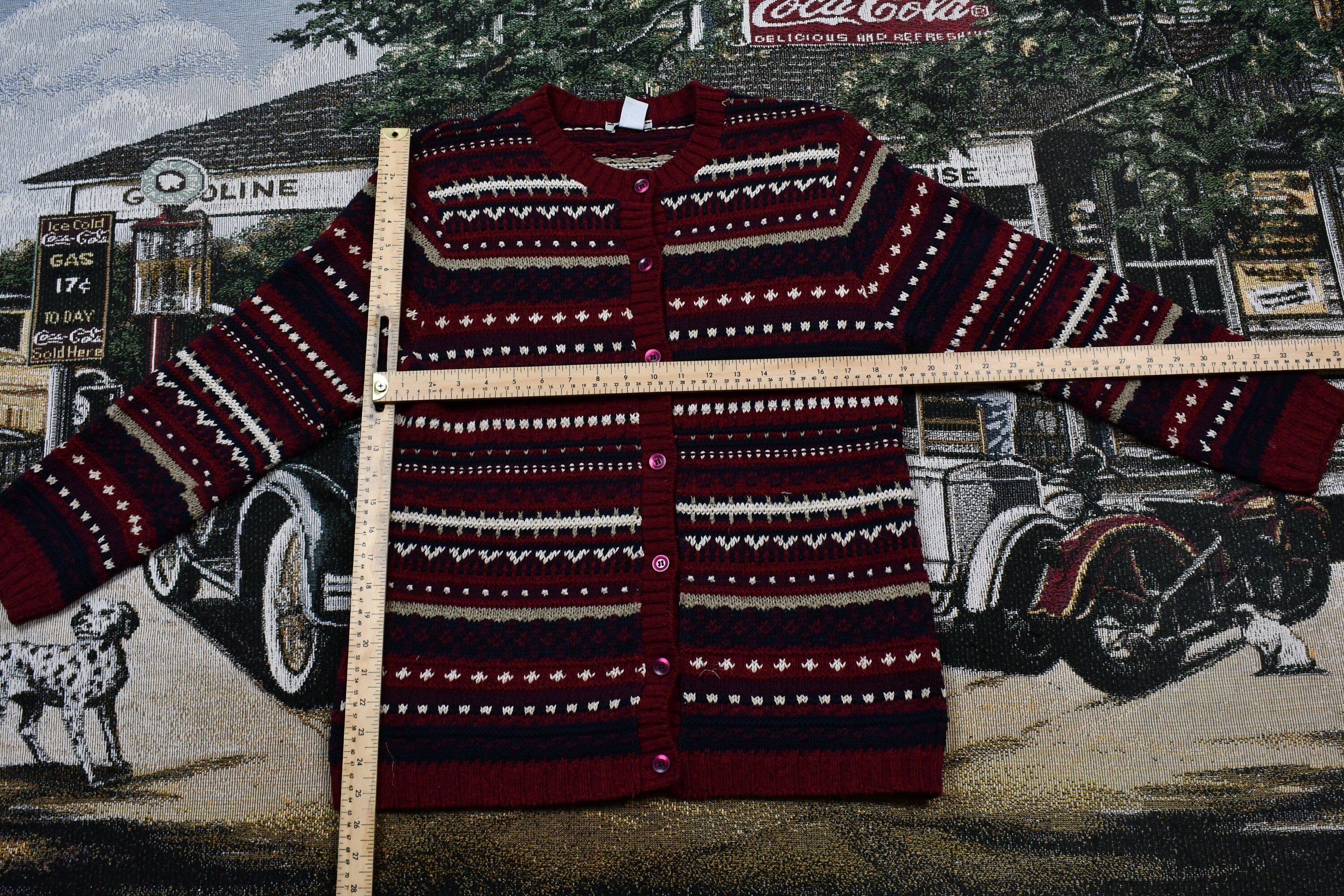 Vintage 1990s Northern Reflections Knit Button Up Sweater
